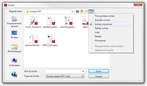 Affichage des miniatures PDF sous Windows 7 64 bits